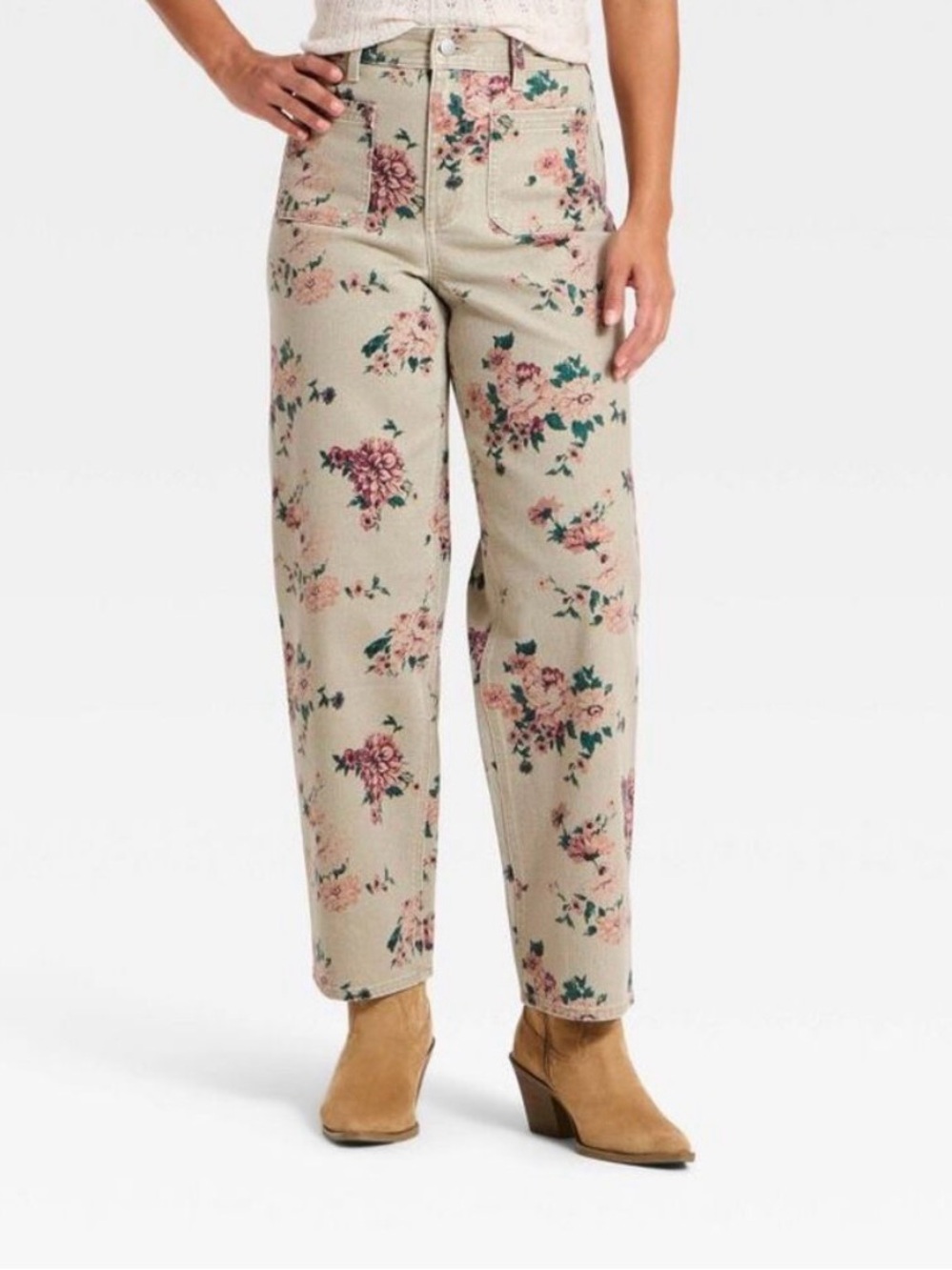 Universal Thread Floral Sailor Straight Leg